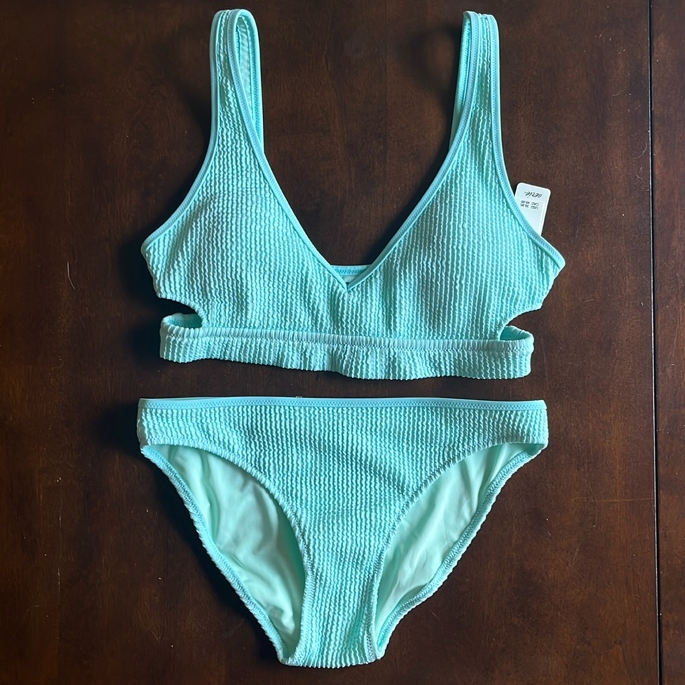 NWT Aerie Bikini Set Top-M Bottoms-S